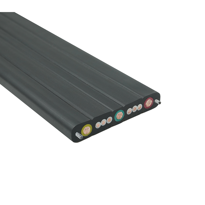 کابل مسطح مسافرتی جرثقیل غلاف مرکب با سیم فولادی